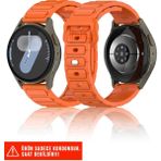 Huawei Watch Gt2 / Gt2 Pro / Gt3 / Gt3 Pro / Gt4 / Gt5 / Gt5 Pro / Gt6 / Gt6 Pro 46mm Uyumlu Silikon Kordon 22mm - Huawei Watch Gt2 / Gt2 Pro / Gt3 / Gt4 / Gt5 / Gt5 Pro 46mm - Turuncu