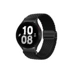 Huawei Watch GT3 42 mm-GT2 42 mm Uyumlu Flexi Hasır Magnet Kordon 20 mm(Güçlü Mıknatıs) Siyah