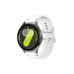 Huawei Watch Gt3 42mm Elegant – Active İle Uyumlu (20 Mm) Dalgalı Dikiş Detaylı Silikon Saat Kordonu Beyaz 42 mm