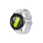 Huawei Watch Gt3 42mm Elegant Edition İle Uyumlu (20 Mm) Dalgalı Dikiş Detaylı Silikon Saat Kordonu Gri 42 mm
