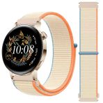 Huawei Watch Gt3 42Mm Gt2 42Mm İle Uyumlu Ayarlanabilir Cırt Cırtlı Yumuşak Spor Kumaş Örgü Kordon Bej