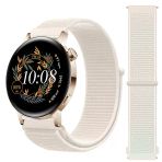 Huawei Watch Gt3 42Mm Gt2 42Mm İle Uyumlu Ayarlanabilir Cırt Cırtlı Yumuşak Spor Kumaş Örgü Kordon Starlight