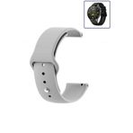 Huawei Watch Gt4 46mm Uyumlu Kordon Yumuşak Dokulu Esnek Jel Silikon Gri Kayış