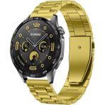 Huawei Watch Gt4 / Gt5 / Gt5 Pro / Gt6 / Gt6 Pro 46mm Uyumlu Pim Paslanmaz Çelik Bakla Tasarım Metal Kordon 22mm - Huawei Watch Gt4 / Gt5 / Gt5 Pro 46mm - Gold