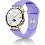 Huawei Watch Gt4 / Gt5 / Gt6 41mm ile Uyumlu Yumuşak Jel Silikon Spor Kordon 18mm - GT4 41mm - Lila