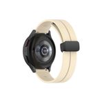 Huawei Watch GT5 46 mm GT5 Pro ile Uyumlu Kayış Magnet Tokalı 22 mm Silikon Spor Kordon Krem