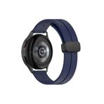 Huawei Watch GT5 46 mm GT5 Pro ile Uyumlu Kayış Magnet Tokalı 22 mm Silikon Spor Kordon Lacivert