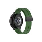 Huawei Watch GT5 46 mm GT5 Pro ile Uyumlu Kayış Magnet Tokalı 22 mm Silikon Spor Kordon Yeşil