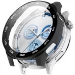Huawei Watch Gt5 46Mm Kasa Uyumlu Kılıf Sert Pc Kasa Ve Ekran Koruyucu Kılıf Siyah