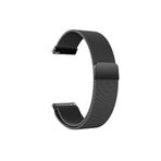 Huawei Watch GT5 Pro GT4 GT3 Pro GT3 Se GT2 Pro GT2 46 İle Uyumlu Kordon 22 mm Metal Hasır Kordon Siyah