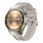 Huawei Watch Gt6 Pro 46Mm İle Uyumlu Sportstripe Örgü Desen Metal Tokalı Silikon Akıllı Saat Kordonu Starlight