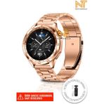 Huawei Watch GT/GT2/GT2E/GT2 Pro/gt3/gt3 Pro/gt 4/watch 3 / 3 Pro Paslanmaz Çelik Metal Kordon 46MM - Rose Gold