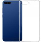 Huawei Y6 2018 Uyumlu Kılıf Zebana Şeffaf Soft Silikon Kılıf Şeffaf