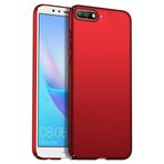 Huawei Y6 2018 Uyumlu Sert Rubber Silikon Kılıf (Kırmızı)