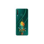 Huawei Y6P ile uyumlu Splash ahtapot tasarımlı şeffaf silikon kılıf