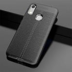 Huawei Y6S 2019 Kılıf Focus Derili Kamera Korumalı Silikon Kılıf