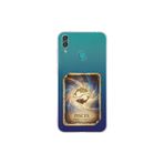 Huawei Y7 2019 ile Uyumlu Burç Kartları Balık Tasarımlı Şeffaf Silikon Kılıf