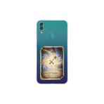 Huawei Y7 2019 ile Uyumlu Burç Kartları Yay Tasarımlı Şeffaf Silikon Kılıf