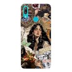 Huawei Y7 2019 İle Uyumlu Siyah Crowning Sorrow Desenli Silikon Kılıf