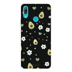 Huawei Y7 2019 İle Uyumlu Siyah Green Crush Desenli Silikon Kılıf