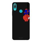 Huawei Y7 2019 İle Uyumlu Siyah Mini Spider Desenli Silikon Kılıf