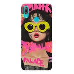 Huawei Y7 2019 İle Uyumlu Siyah Punk Princess Desenli Silikon Kılıf