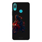 Huawei Y7 2019 İle Uyumlu Siyah Red Rider Desenli Silikon Kılıf