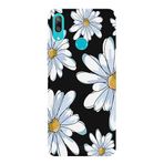 Huawei Y7 2019 İle Uyumlu Siyah Soft Petals Desenli Silikon Kılıf