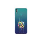Huawei Y7 2019 ile uyumlu Splash arı tasarımlı şeffaf silikon kılıf