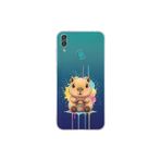 Huawei Y7 2019 ile Uyumlu Splash Kapibara Tasarımlı Şeffaf Silikon Kılıf