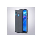 Huawei Y7 Prime 2019 Kılıf Niss Deri Görünümlü Silikon Kapak + Ekran Koruma 6127