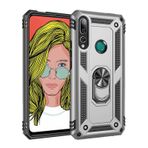 Huawei Y9 Prime 2019 Kılıf Sofya Yüzüklü Standlı Zırhlı Silikon Kılıf