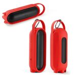 HUAYUWA Beats Pill ile Uyumlu Silikon Kılıf, Taşınabilir Seyahat Kol Koruyucu Kılıf Saplı Stand Up Taşıma Kılıfı Pill-2024 Kablosuz Bluetooth Hoparlör için (Kılıf YALNIZCA OLARAK) (Kırmızı)