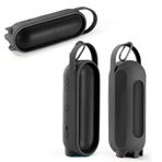 HUAYUWA Beats Pill ile Uyumlu Silikon Kılıf, Taşınabilir Seyahat Kol Koruyucu Kılıf Saplı Stand Up Taşıma Kılıfı Pill-2024 Kablosuz Bluetooth Hoparlör için (Kılıf YALNIZCA SİYAH) (Siyah)