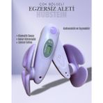 Hubstein Iç Bacak Egzersiz Aleti Kegel Pelvik Kas Cihazı Kalça Kol Sıkılaştırıcı Sayaçlı Kalori Ölçer Mor