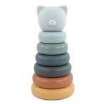 Hudson Baby Infant and Toddler Silicone Stacking Toy, Bear, One Size