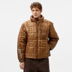 Huf Pertex Puffer Erkek Kahverengi Ceket - L