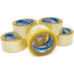 Huga Bant Akrilik Yüksek Kalite Koli Bandı 45MM x 100 mt Şeffaf (6'lı Paket)