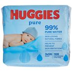 Huggies Bebek Mendilleri,%99 Saf Su Mendili, 3'lü Paket x 56 Mendil (168 Mendil)