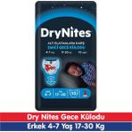 Huggies Drynites Erkek 4-7 Yaş Emici Gece Külodu 17-30 kg 10 Adet - 4 - 7 Yaş