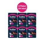 Huggies Drynites Kız 13+ Yaş 48-60 kg 9x6 Adet Emici Gece Külodu