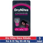 Huggies Drynites Kız 8-13 Yaş Emici Gece Külodu 30-48 kg 9x3 27 Adet - Çok Renkli - 8 - 10 Yaş