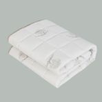 Huggy %100 Yeni Zelenda Kuzu Yünü %100 Pamuk Kumaş 75X125 Bebek Yorganı - Beyaz