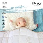 Huggy %100 Yeni Zelenda Kuzu Yünü %100 Pamuk Kumaş 75X125 Bebek Yorganı