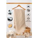 Huggy Bej 4 Katlı %100 Pamuk Müslin Bebek Battaniyesi 100x130 – Müslin Örtü / Kundak