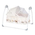 Huggy Cocoon Krem Otomatik Sallanabilen Kumandalı Portatif Bebek Beşiği