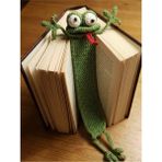 Huggy Craft Amigurumi El Yapımı Kurbağa Kitap Ayracı - Haki