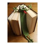 Huggy Craft Amigurumi El Yapımı Kurbağa Kitap Ayracı (Yüksek Kaliteli Malzeme, Detaylı ince işçilik)