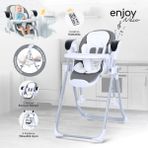 Huggy Enjoy Kumandalı Katlanabilir Elektrikli Salıncak Mama Sandalyesi gri