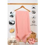 Huggy Mercan 4 Katlı Müslin Bebek Battaniyesi – 100x130 %100 Pamuk, Kız Bebek Uyumlu
